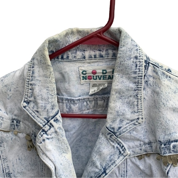 Vintage Acid Wash Blue Jean Denim Jacket Women’s Size Small - Picture 3 of 8